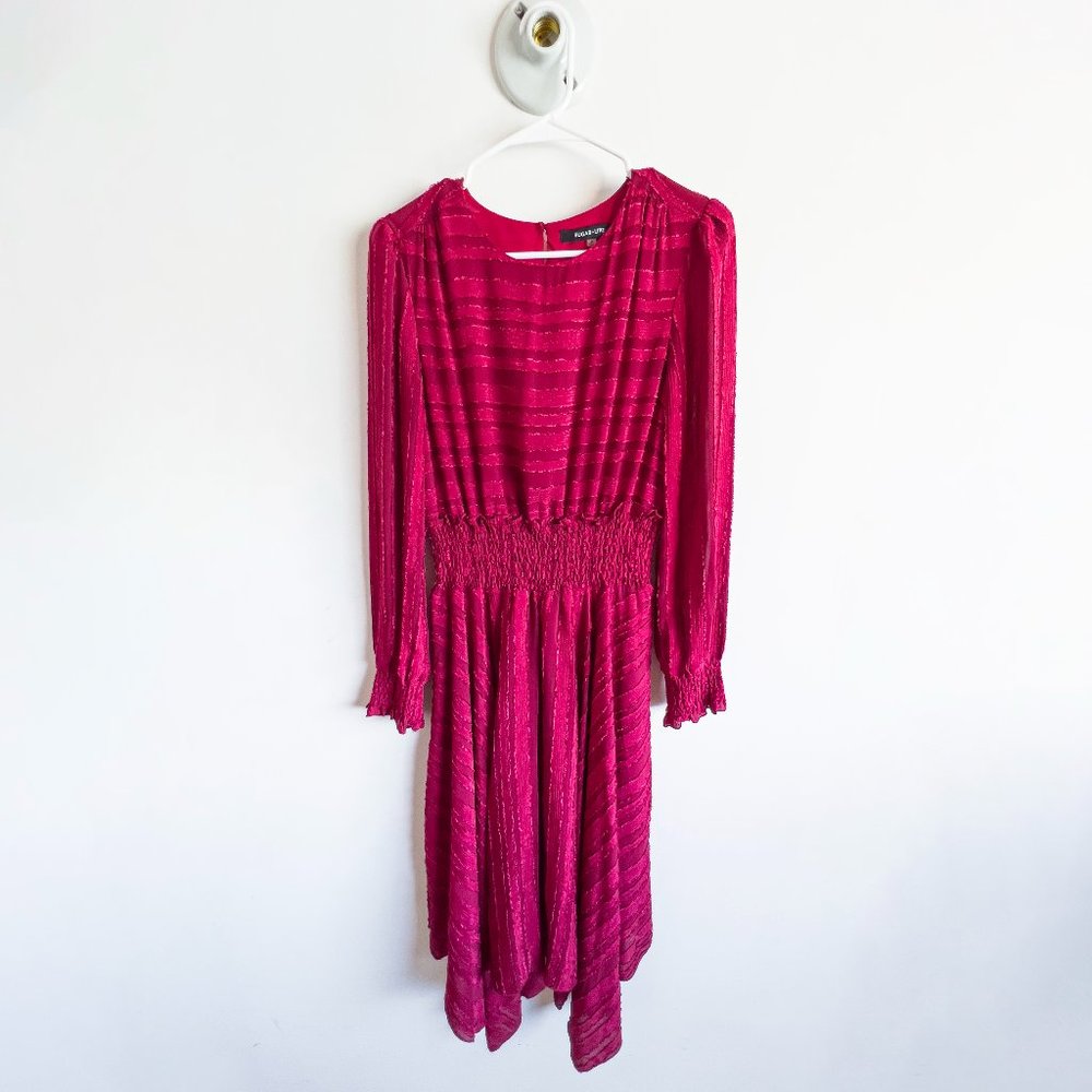 Sugar Lips Burgundy Midi Dress